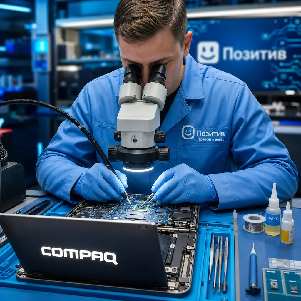Замена видеокарты ноутбука Compaq в Уфе
