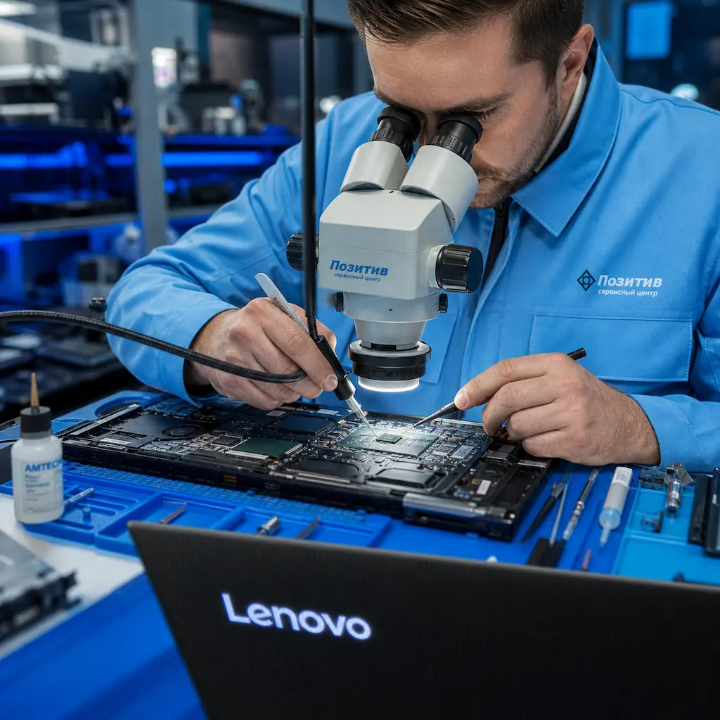Замена видеокарты ноутбука Lenovo в Уфе