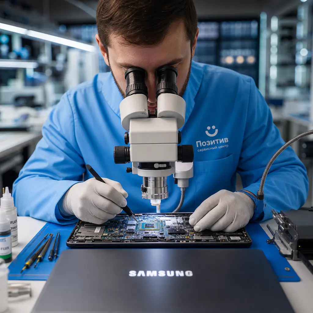 Замена видеокарты ноутбука Samsung в Уфе