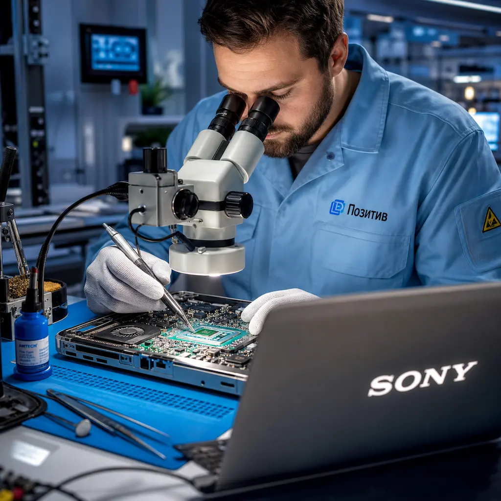 Замена видеокарты ноутбука Sony в Уфе