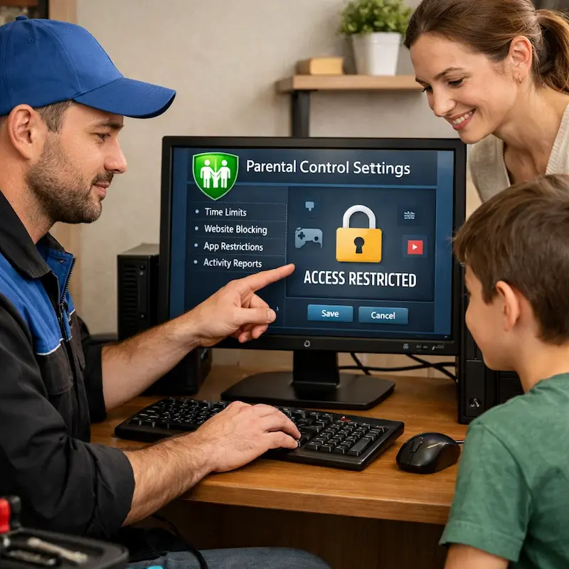 Родительский контроль на компьютере и ноутбуке в Уфе