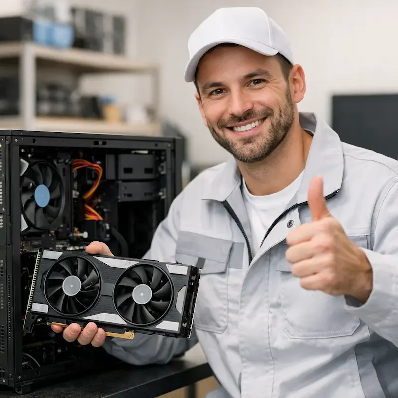 установка видеокарты на ПК в Уфе