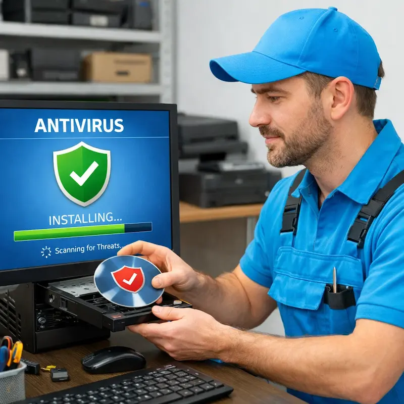 Установка антивируса в Уфе на дому