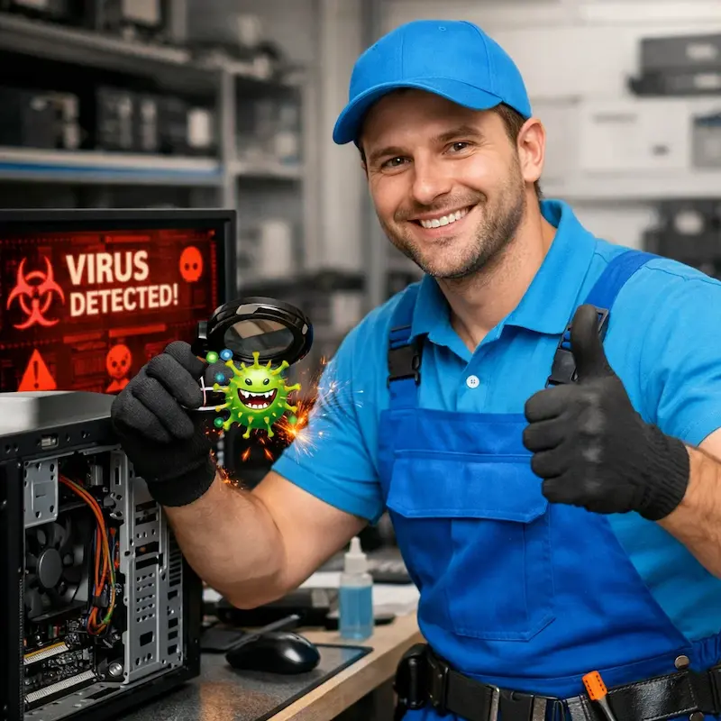 Удаление вирусов с компьютера в Уфе