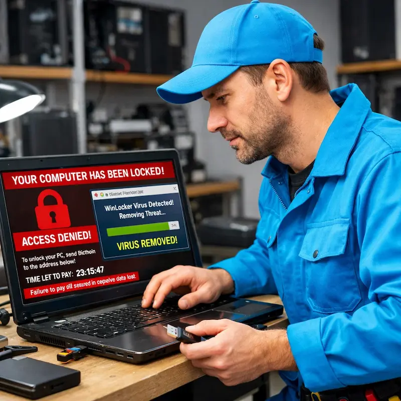 Поможем разблокировать компьютер и ноутбук в Уфе